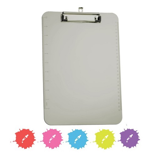 Enday Translucent Clipboard Storage Case, Gray