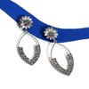 SOHI Women's Crystal Silver Party Drop Earrings - 2 of 4
