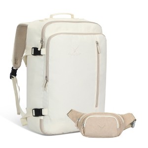 Hynes Eagle 38L Carry on Backpack + Fanny Pack-Beige - 1 of 4