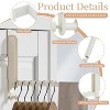 LunaLulinlk Over The Door Drying Rack Foldable Portable Over The Door Hooks Hanger with Towel Racks Travel Hangers 2 Pack White - 4 of 4