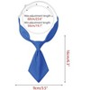 INSPIRE CHIC Women's Pre-tied Solid Color Adjustable Short Tie - 2 of 4
