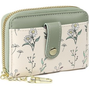 Clotth Womens Wallet - Vegan Leather Coin Purse for Wallet,Lightweight & Easy to Use Zipper Wallet with Keyring for Daily Outings - 1 of 4