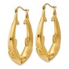 Black Bow Jewelry Large Kissing Dolphin Hoop Earrings in 14k Yellow Gold - 2 of 4