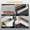 Winado 5 Rollers 900W 110V 12 Hot Dog Roller Grill With Cover & Bun Warmer - 4 of 4