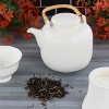 Gibson Our Table Landon 1.21 Quart Stoneware Teapot in Seasalt - 4 of 4