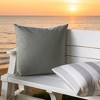 Tramull Rainforest Solid Pillow Cover 20x20 Inch, Indoor/Outdoor Water Resistant Decorative Pillow, Solarium Polyester - 3 of 4
