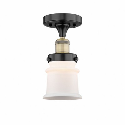 Canton - 1 Light Semi-Flush Mount In Industrial Style-9.25 Inches Tall and 5.25 Inches Wide