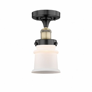 Canton - 1 Light Semi-Flush Mount In Industrial Style-9.25 Inches Tall and 5.25 Inches Wide - 1 of 1