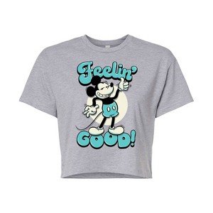 Women's - Disney - Feelin Good Cropped Graphic T-Shirt - 1 of 4