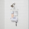 Adjustable Shower Caddy White - Room Essentials™: Rust-Resistant Bathroom Organizer for Dorm Rooms - image 2 of 3