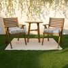 2pc 19" x 19" x 3" Outdoor Tufted U-Shaped Chair Cushions - Sorra Home - 2 of 3