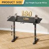 GALAXHERO 48 x 24 Inches Height Adjustable Electric Standing Desk for Home Office, Ergonomic Sit to Stand Desk with Phone Holder - 2 of 4