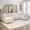 NicBex Modern 100.4" Sectional Sofa Modular U Shape Sofa Couch with Removable Ottoman for Living Room Apartment - 3 of 4
