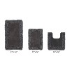 Shaggy Border Collection 3-Piece Bath Rug Set 100% Cotton Tufted Weave Ruffle Border Pattern Bathroom Rug for Machine Washable Bathmat - 2 of 4