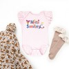 The Juniper Shop Mini Smiley Icons Unicorn Flutter Sleeve Bodysuit - 3 of 4