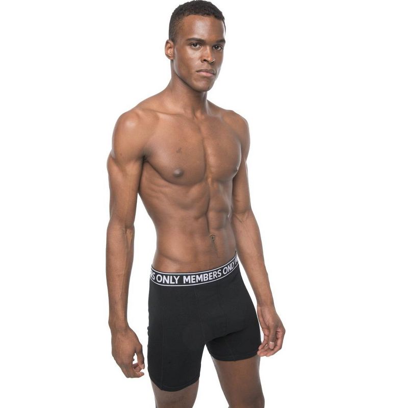 Members Only Men's 3 Pack Boxer Brief Underwear Cotton Spandex Ultra Soft & Breathable, Underwear for Men, 1 of 4