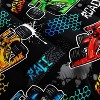 Luupatchy 3Pcscartoon Racing Car Comforter Set,With 1 Comforter And 2 Pillowcases For Boys And Girls Bedroom All Season, Twin - 2 of 3