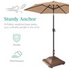 Best Choice Products Mobile Umbrella Base, Fillable Heavy-Duty Market Stand w/4 Wheels, 2 Locks, 120lb Capacity - 3 of 4