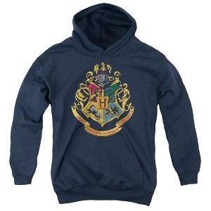 Boys’ Harry Potter Hogwarts School Crest Hooded Sweatshirt - 1 of 4