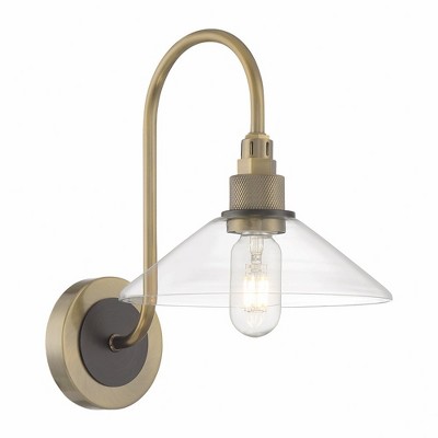 Norwell Lighting Charis 1 - Light Sconce in  Antique Brass/Oil Rubbed Bronze