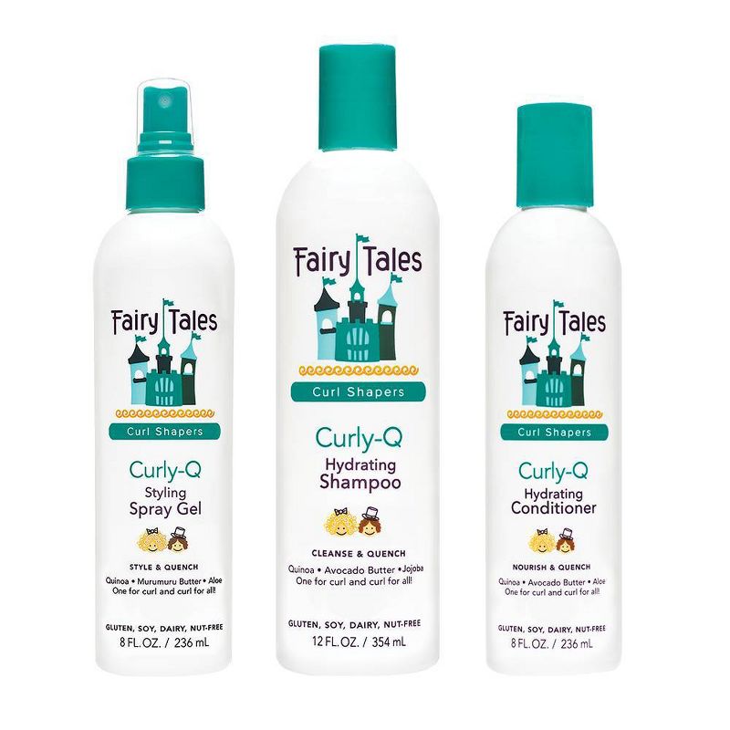 Fairy Tales Curl-Q Hydrating Shampoo + Conditioner + Styling Spray Gel - 28 fl oz, 5 of 9