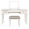 CAVINAS vanity mirror flip mirror vanity desk with mirror and lights modern bedroom furniture makeup vanity for bedroom - 2 of 4