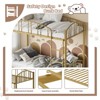 Metal Bunk Bed Twin Over Twin, Heavy Duty Bunkbeds Frame with Arched Guardrail and Safety Ladder, Sturdy Steel Bed for Kids Boys Girls - 4 of 4