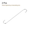 Unique Bargains Carbon Steel Indoor Outdoor Kitchen S Hooks 2 Pcs - 3 of 4