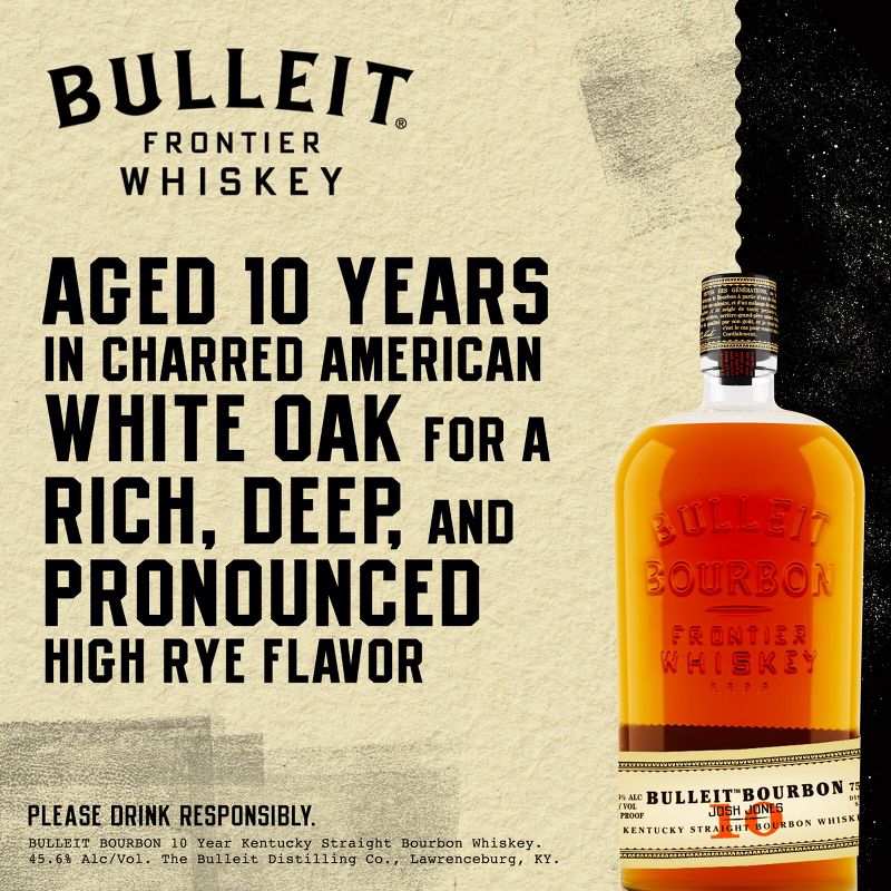 Bulleit 10yr Bourbon Whiskey - 750ml Bottle, 3 of 9