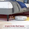 BestMassage Upholstered Platform Bed Frame with Headboard Fabric Mattress Foundation No Box Spring Needed - 3 of 4