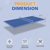 SEVOBAL Table Tennis Accessories 6ft Ping Pong Conversion Top Foldable Portable for Indoor Games, Blue, 35"*19"*3.1" - 4 of 4