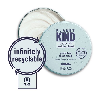 Planet KIND by Gillette Protective Shave Cream with Cucumber & Vitamin E - 5 fl oz