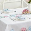 Hydrangea Sketch Double Border Napkin, Set of 8 - Multicolor - 17x17 - Elrene Home Fashions - 2 of 3