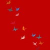 Men's Design By Humans Flying Paper Cranes Birds By Magnussons T-Shirt - 2 of 4