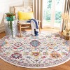 Evoke EVK255 Power Loomed Area Rug - Cream/Orange - 5'3"x5'3" - Safavieh. - 2 of 4