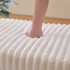 Syemin Ottomans and Benches Upholstered Ottoman Coffee Table Foot Rest, Footstool with Open Storage, Faux Fur Foot Stool, Beige, 30.7"*20.5"*17.7" - 4 of 4