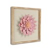 Cheung's Vita Framed Elegant Pink Flower on Brown Frame - 3 of 4