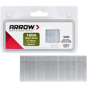 Arrow 18 Gauge Brad Nails, 5/8Inches, 1000ct - 1 of 1