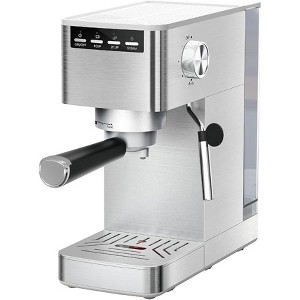 Kismile 15Bar Espresso Machine with Steam Frother, Compact Design, Removable Water Reservoir, Perfect for Homemade Lattes and Cappuccinos - 1 of 4