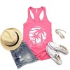 Simply Sage Market Women's Summer Vibes Palm Trees Graphic Racerback Tank - 3 of 3