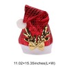 Unique Bargains Christmas Hat Sequined Antlers Christmas Hat Non-woven Fabric 11.02"x15.35" 1 Pc - 3 of 4