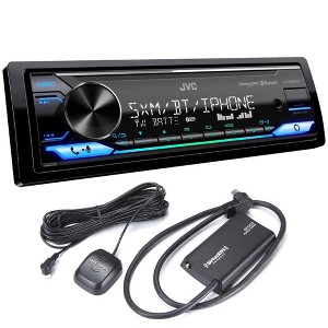 JVC KD-X380BTS Digital Media Receiver w/ Bluetooth, USB, Amazon Alexa w/ SXV300v1 Satellite Radio Tuner - 1 of 4