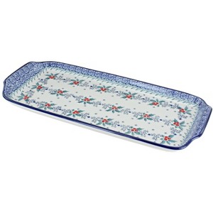 Blue Rose Polish Pottery 410 Ceramika Artystyczna Bread Tray - 1 of 1
