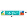Big Dot of Happiness Roar Dinosaur - Dino Mite T-Rex Happy Birthday Decorations Party Banner - 2 of 4