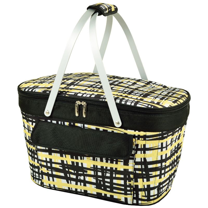 Picnic at Ascot Large Family Size Insulated Folding Collapsible Picnic Basket Cooler with Sewn in Frame, 1 of 5