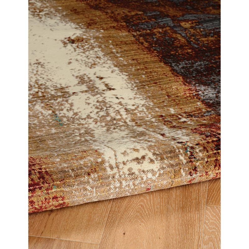 Illusions Canyon Rug Beige/Burgundy - Linon, 4 of 6