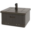 Outsunny 3-in-1 Outdoor Umbrella Base with Wheels and Handles, Coffee End Table, Flower Box Planter with Hole, 175 lbs. Capacity - 4 of 4