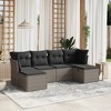vidaXL Garden Sofa Set Grey Poly Rattan Large Modular Garden Sofa Set - 2 of 4