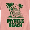 Girls' - Instant Message - Myrtle Beach South Carolina Alligator Fitted Short Sleeve Graphic T-Shirt - 2 of 4