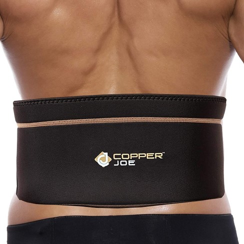 Copper Joe Back Brace for Lower Back Pain Relief, Back Support Belt Men and  Women With Adjustable Black Velcro Lumbar Support Belt for Sciatica - S/M